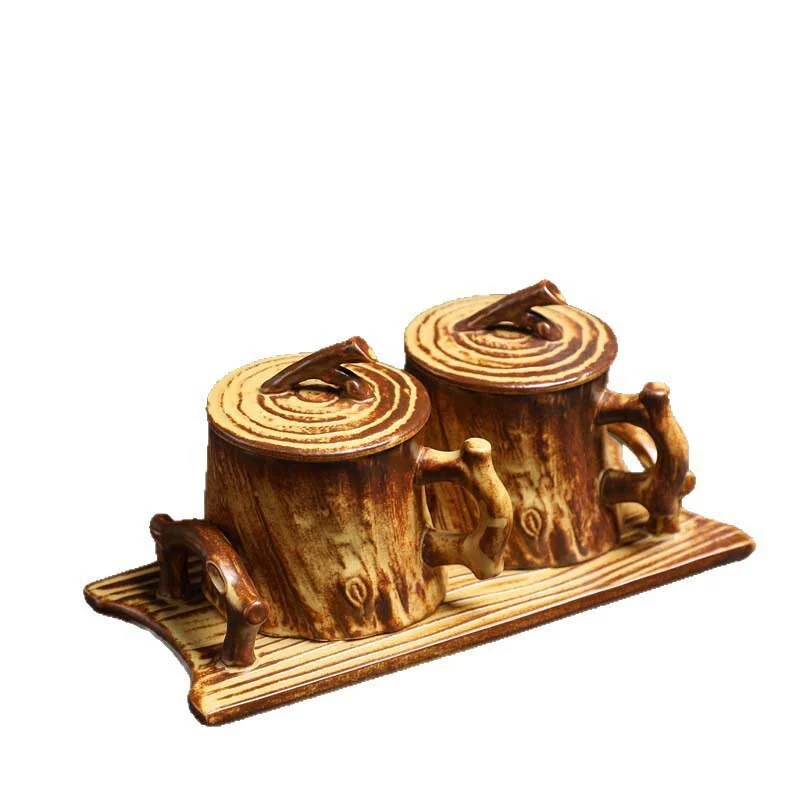 Ancient Tree Ceramic Lidded Tea Cup (5)