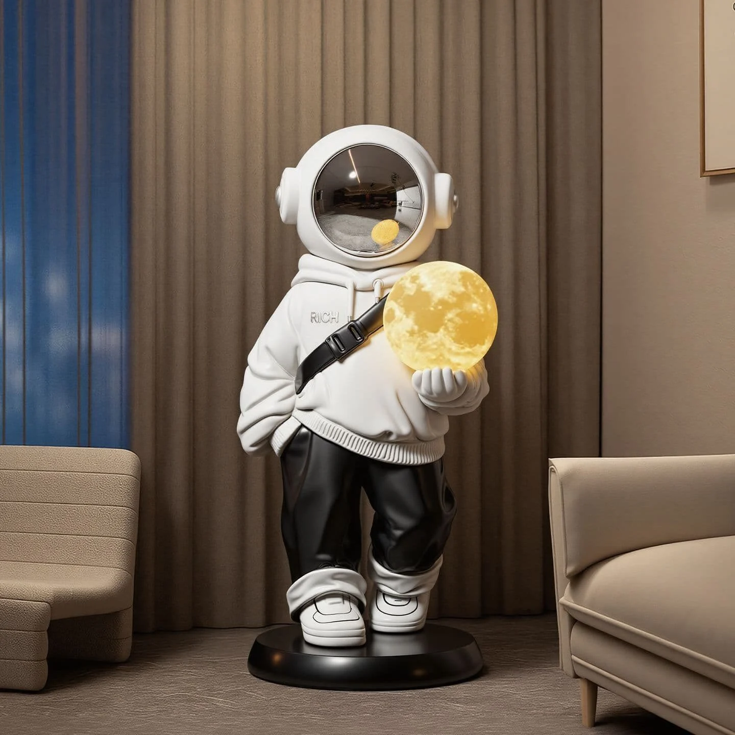 Astronaut Sculptural Resin Floor Lamp (3)