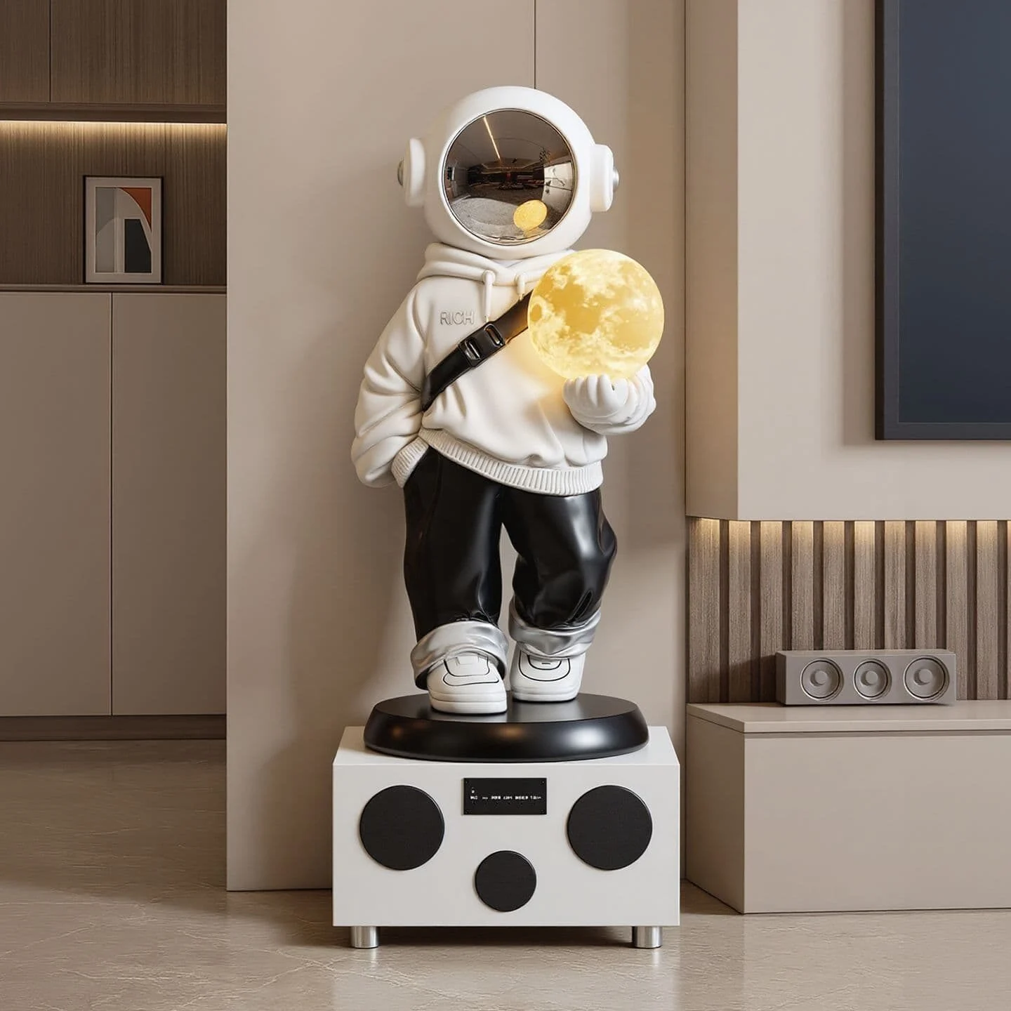 Astronaut Sculptural Resin Floor Lamp (4)
