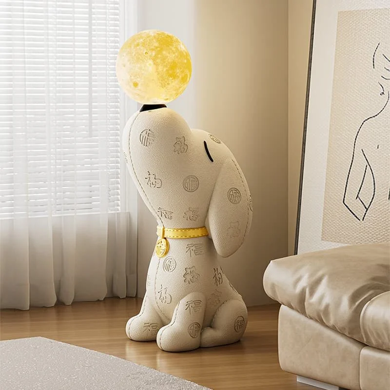 Beagle Sculptural Resin Floor Lamp (1)