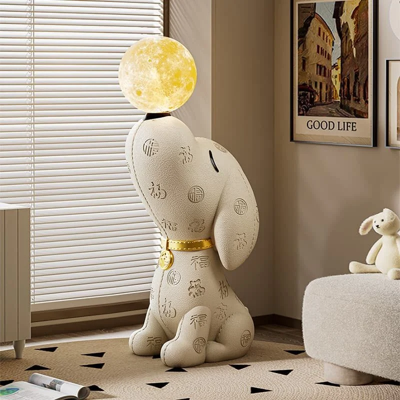 Beagle Sculptural Resin Floor Lamp (2)