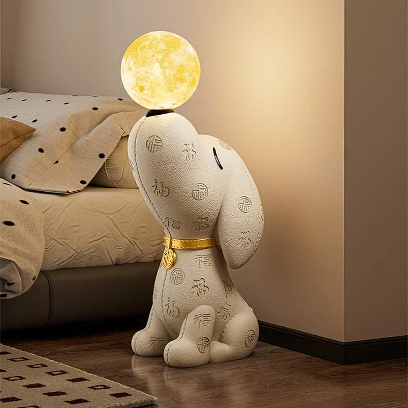 Beagle Sculptural Resin Floor Lamp (3)