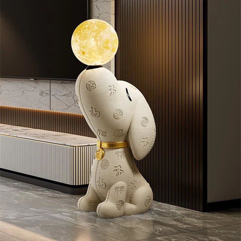 Beagle Sculptural Resin Floor Lamp (5)