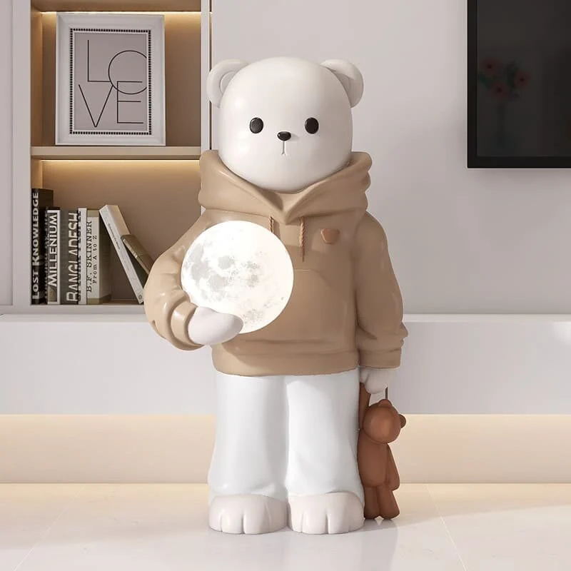 Beagle Sculptural Resin Floor Lamp – Product Description (2)