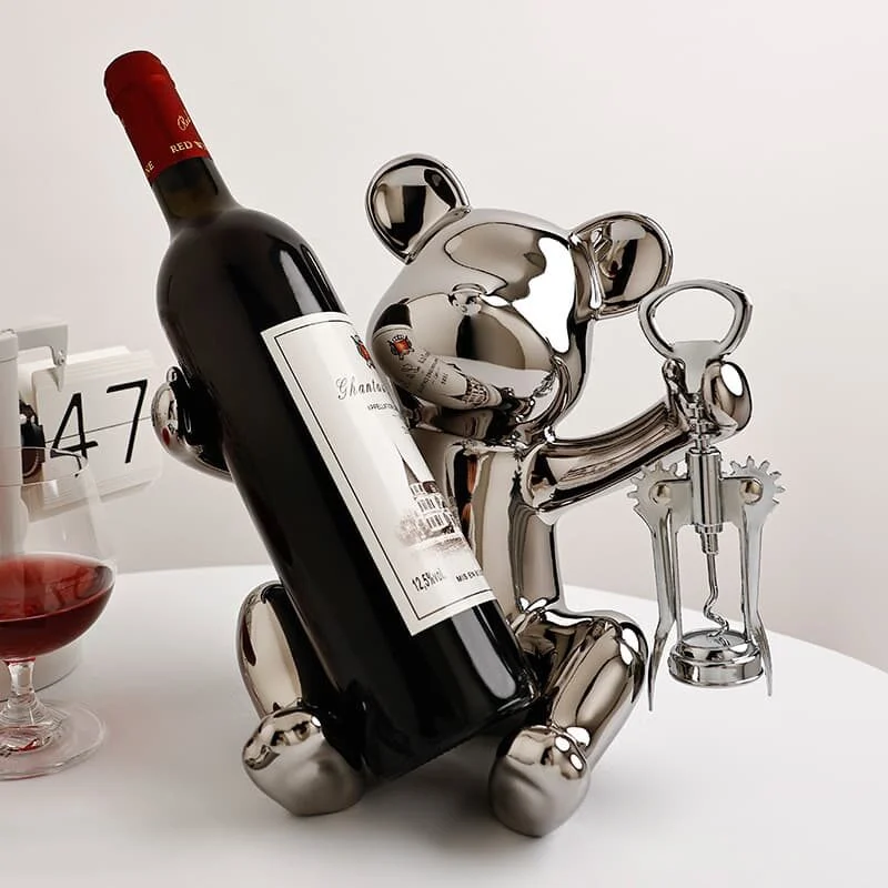 Bear Shaped Wine Holder (3)