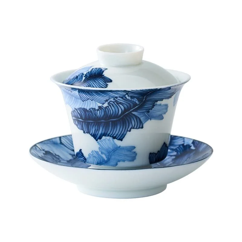 Blue & White Porcelain Tea Set – Classic Qinghua Design (1)