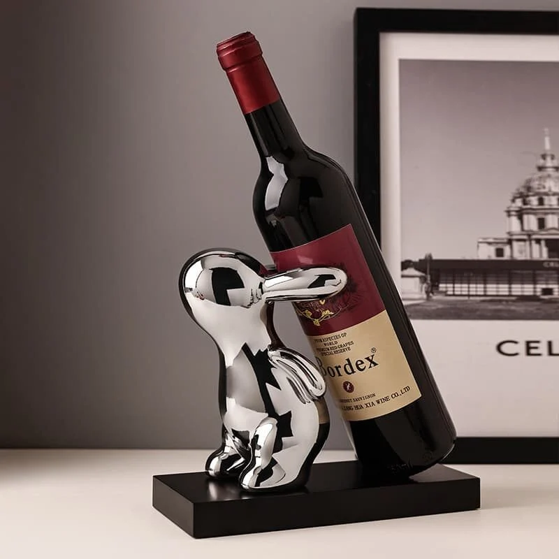 Bunny Shaped Wine Holder (2)