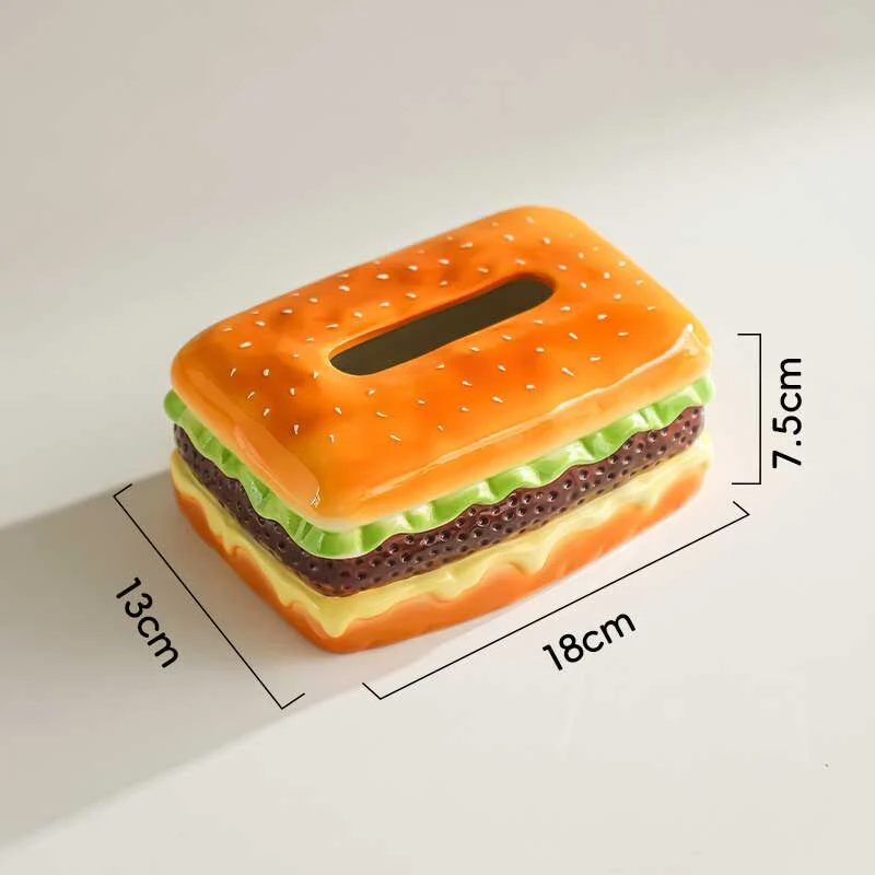 Burger & Sandwich Ceramic Tissue Box (1)