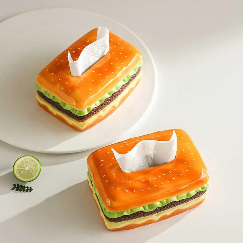 Burger & Sandwich Ceramic Tissue Box (3)