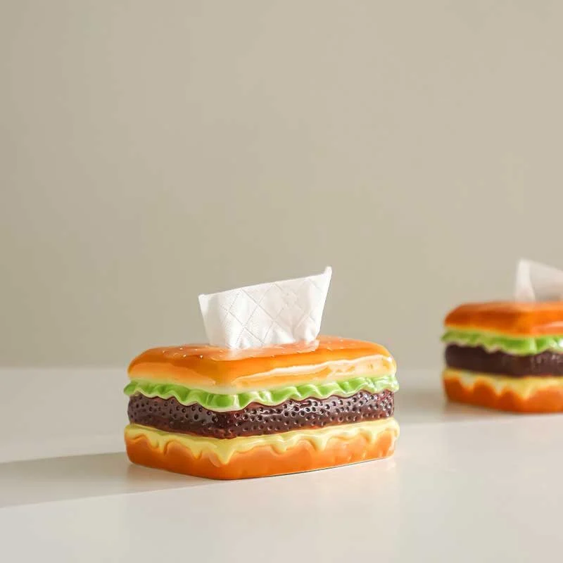 Burger & Sandwich Ceramic Tissue Box (4)
