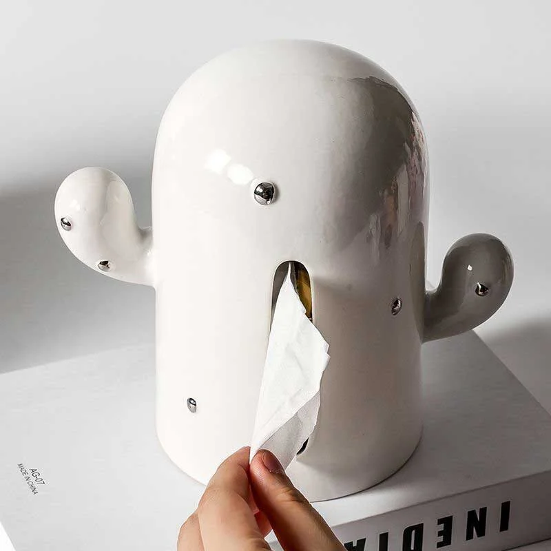 Cactus Shaped Ceramic Tissue Box (5)