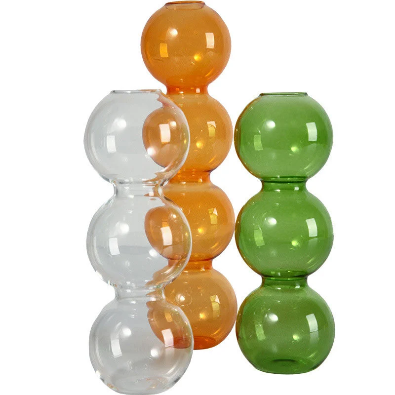 Candy Pop Colored Glass Vase (1)