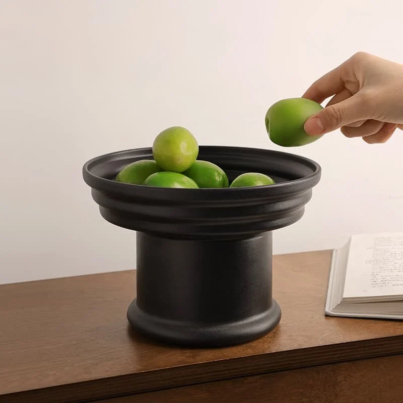 Ceramic Pedestal Fruit Bowl (2)