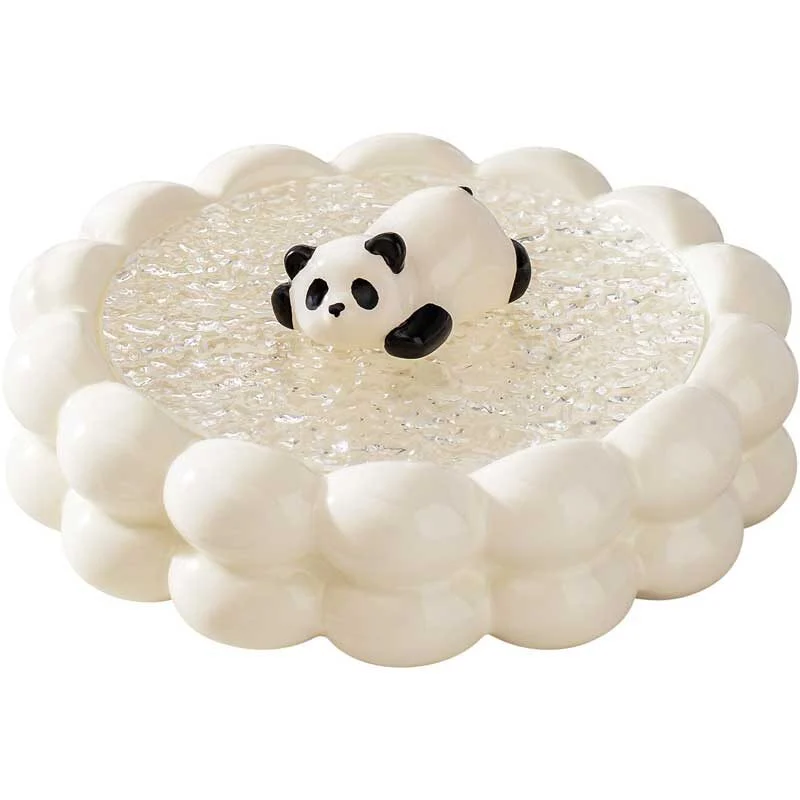 Ceramic Snack & Nut Plate With Lid – Panda Design (1)