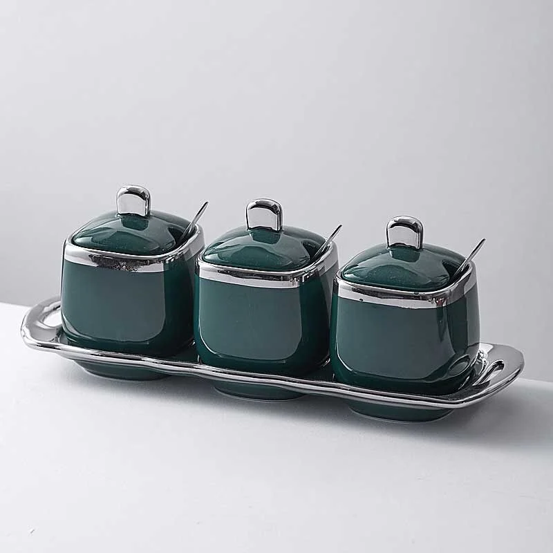 Ceramic Spice Jar Set (10)