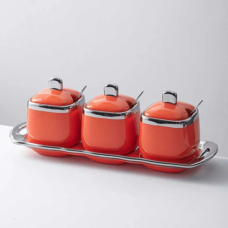 Ceramic Spice Jar Set (8)