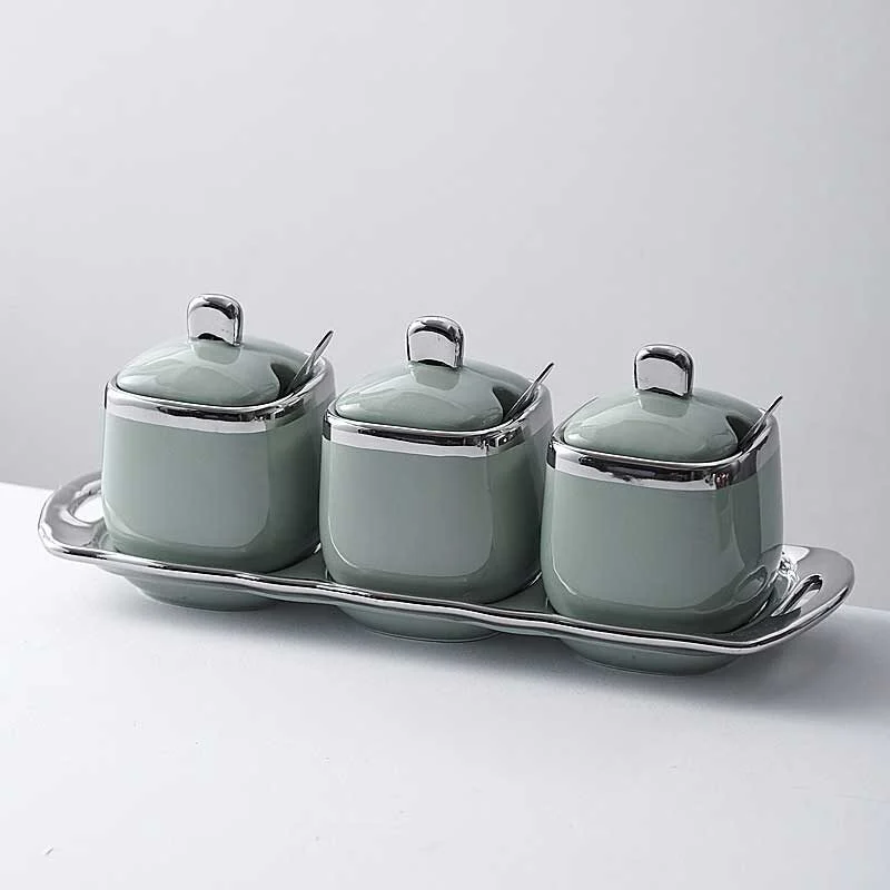 Ceramic Spice Jar Set (9)