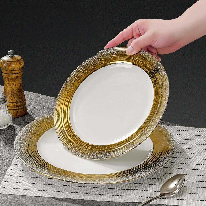 Ceramic Steak & Fruit Plate (2)