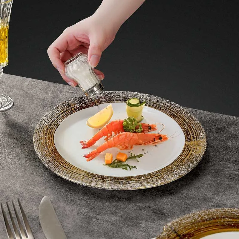 Ceramic Steak & Fruit Plate (4)