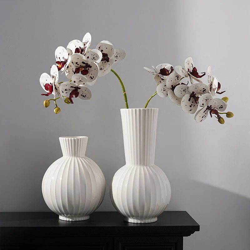 Ceramic Vase With Shell Texture (3)