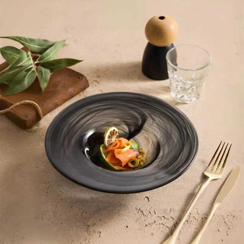 Crystal Flow Irregular Glass Bowl (3)