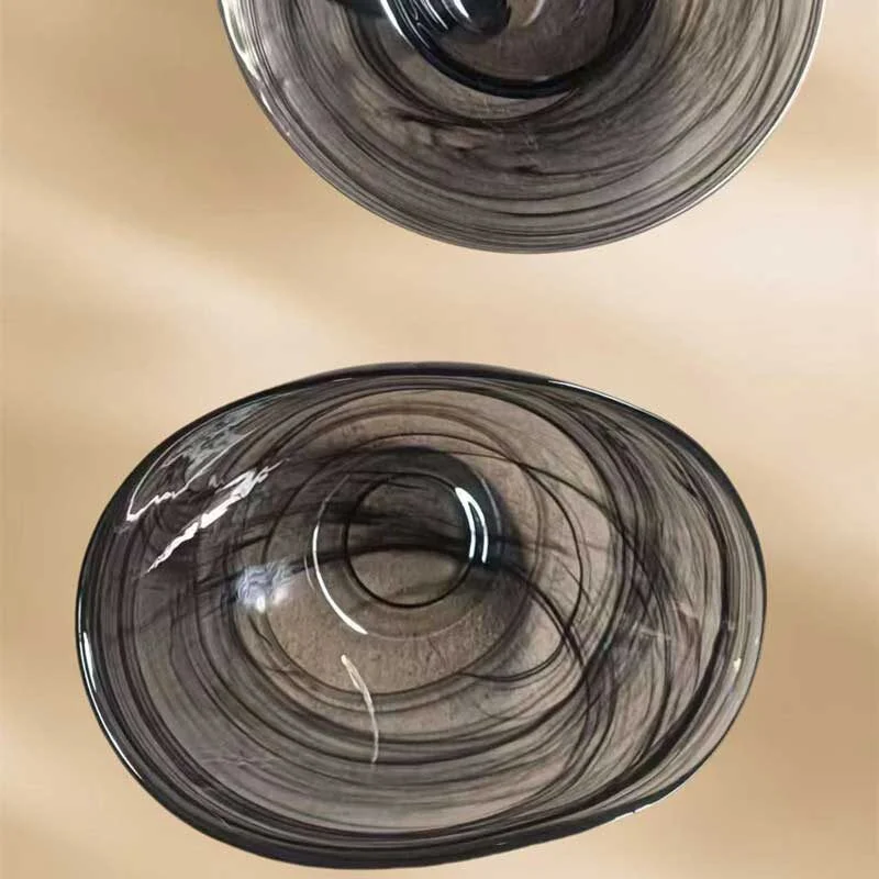 Crystal Flow Irregular Glass Bowl (4)