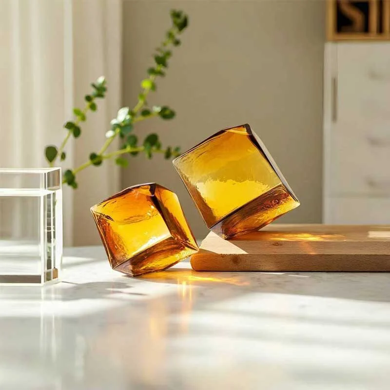 Cube Shaped Glass Vase (4)