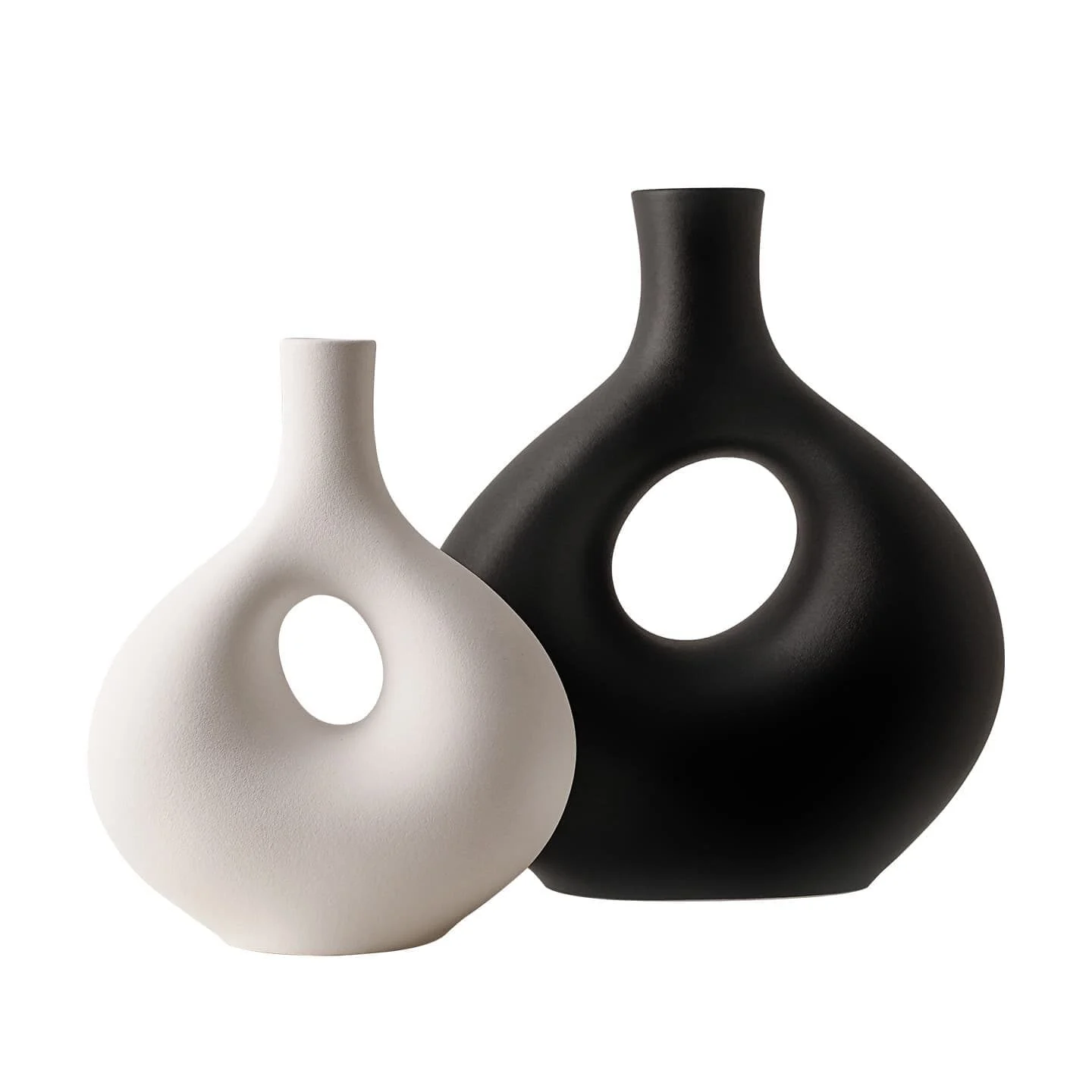 Donut Shaped Ceramic Vase Modern (1)