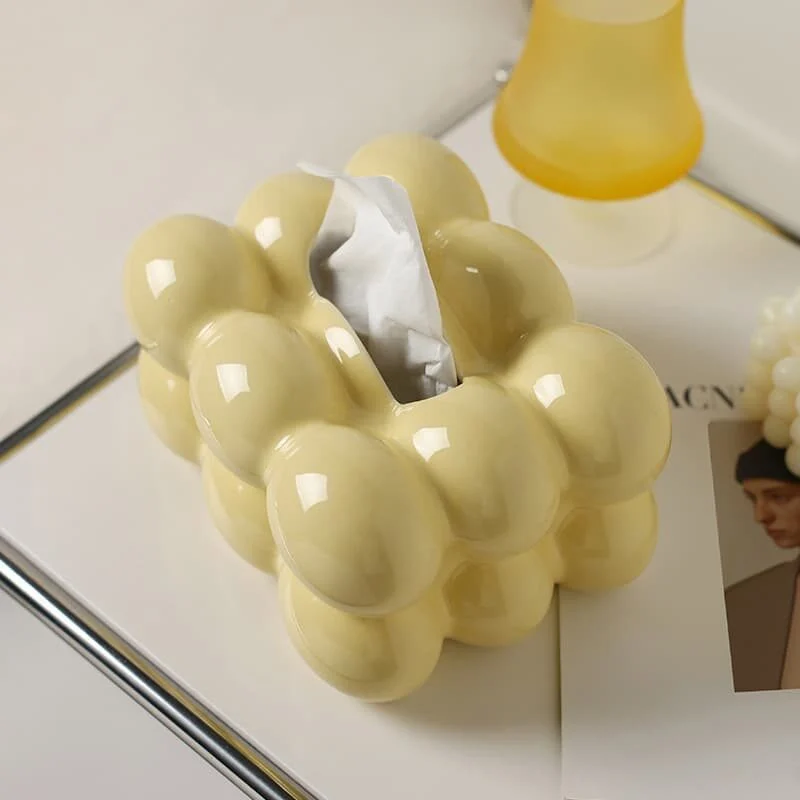 Egg Tray Shaped Ceramic Tissue Box (1)