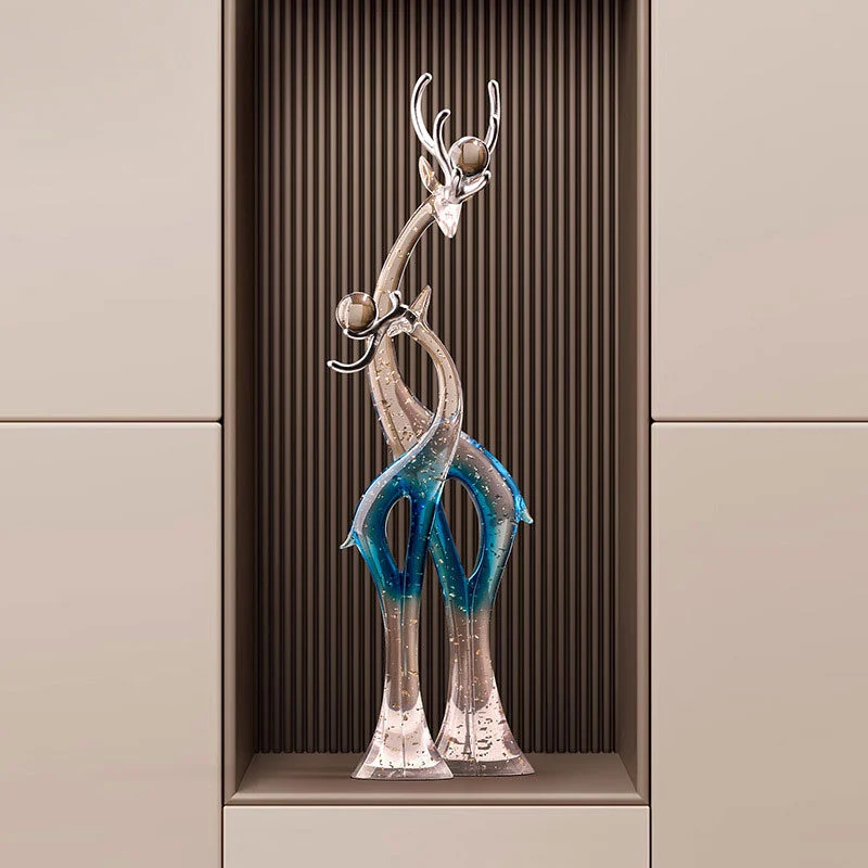 Eterna Crystal Deer Pair – Prosperity & Elegance Figurines (4)