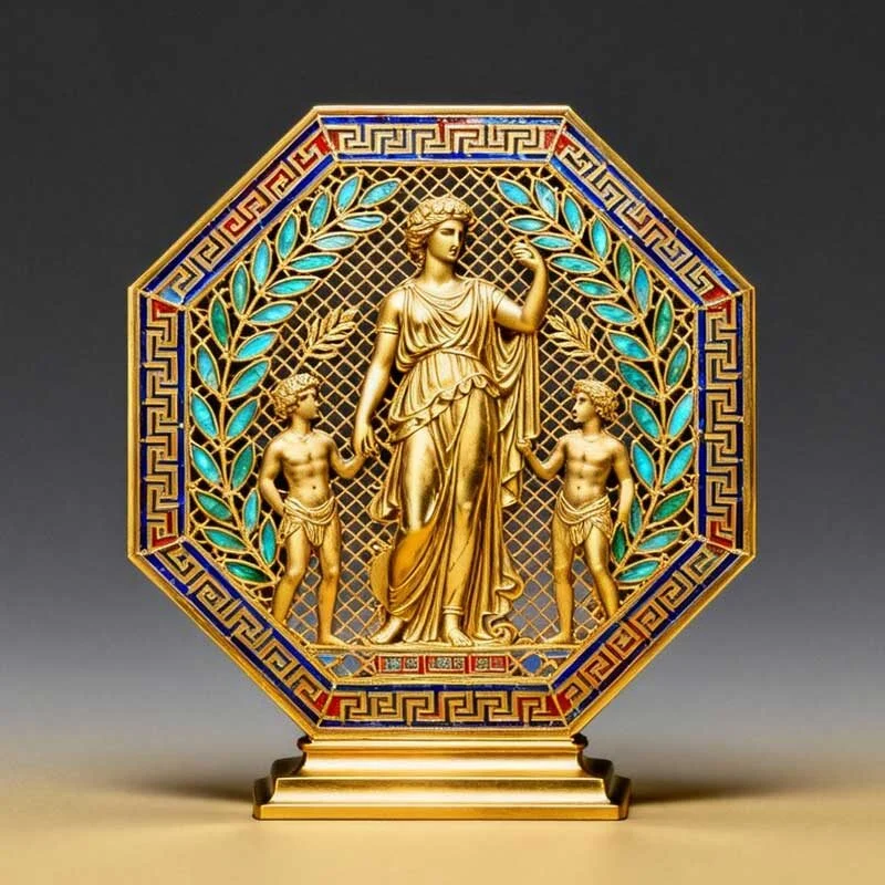 European Enamel Metal Ornament (3)