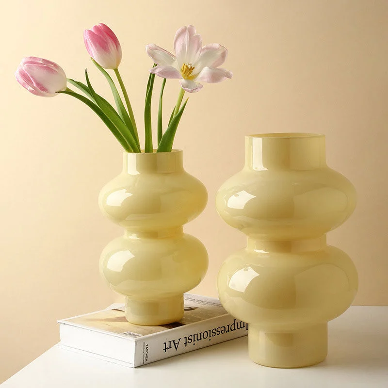 Fenton Creamy Spectrum Glass Vase (3)