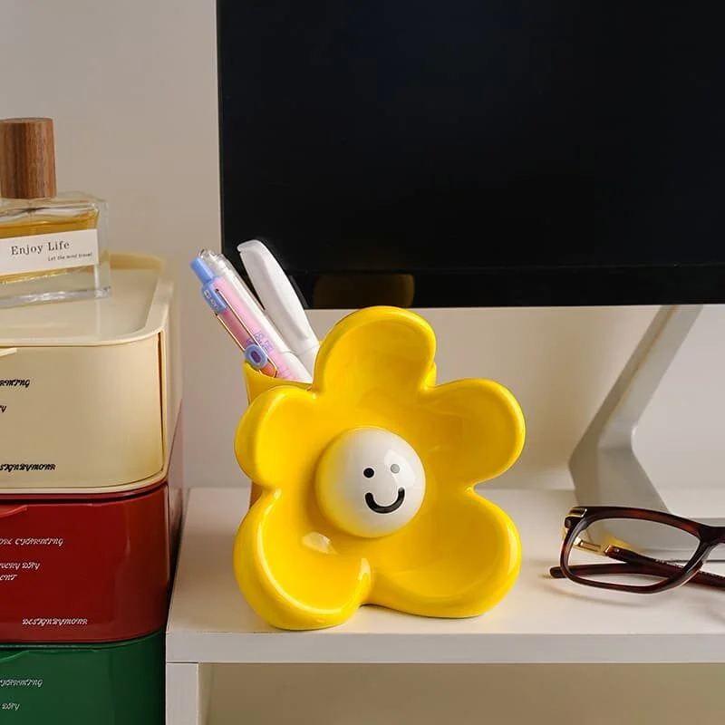Flower Shaped Ceramic Storage Ornament 2 (3)