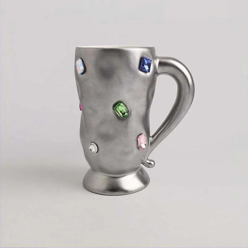 Gemstone Embellished Ceramic Mug (3)