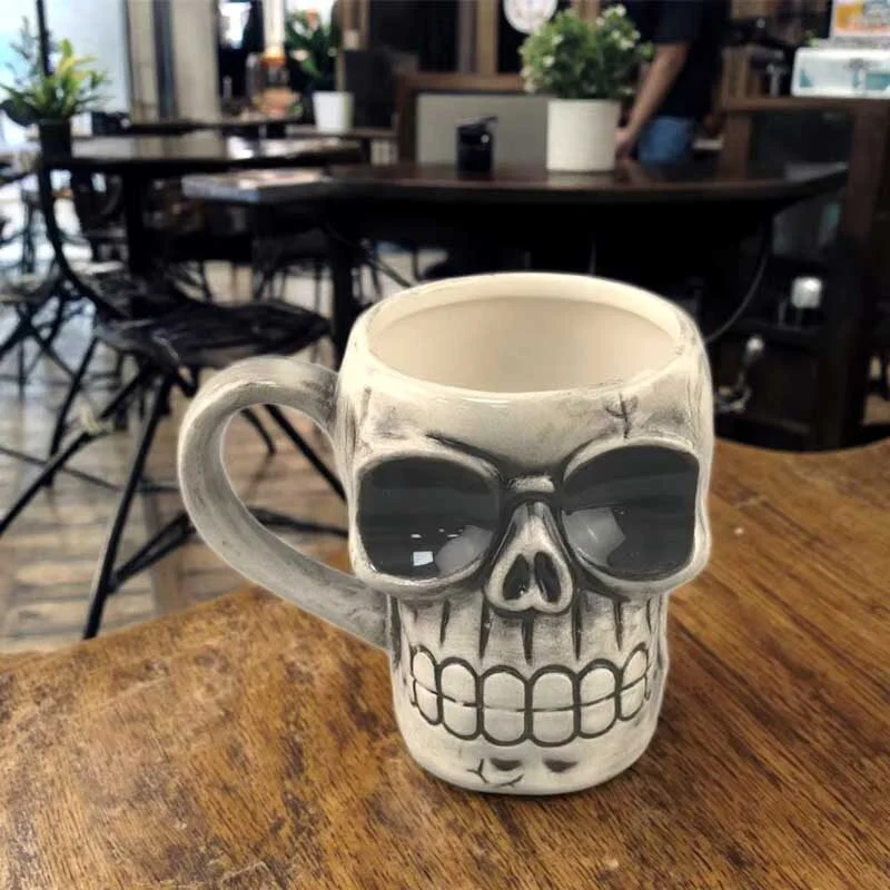 Halloween Skull Ceramic Mug (2)