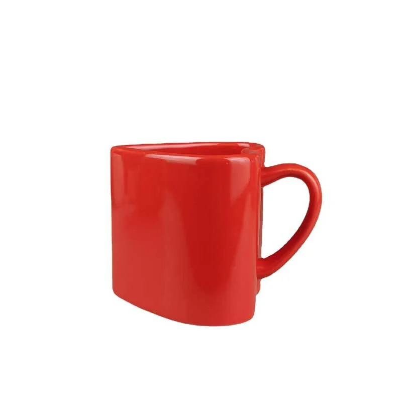 Heart Shaped Red Ceramic Mug (5)