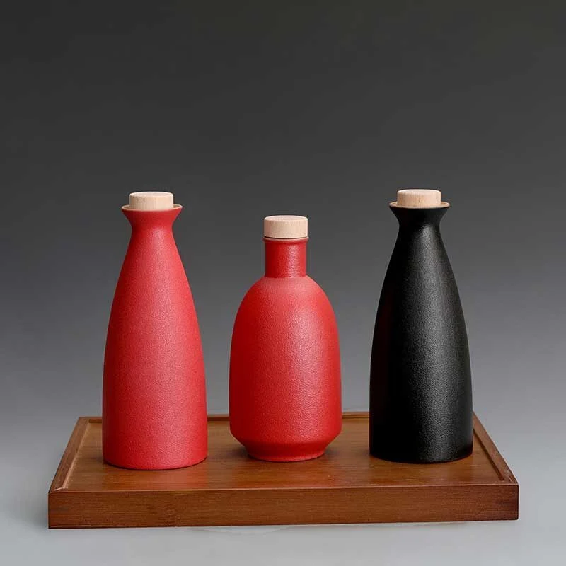Japanese Ceramic Sake Bottle (2)