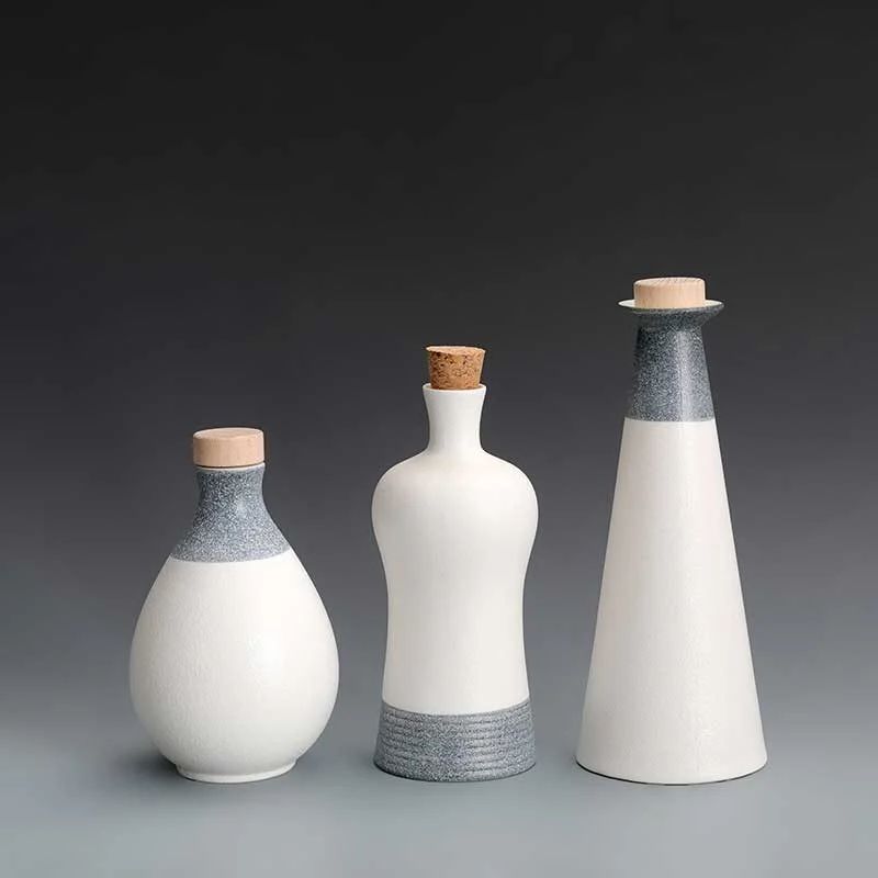 Japanese Ceramic Sake Bottle (3)