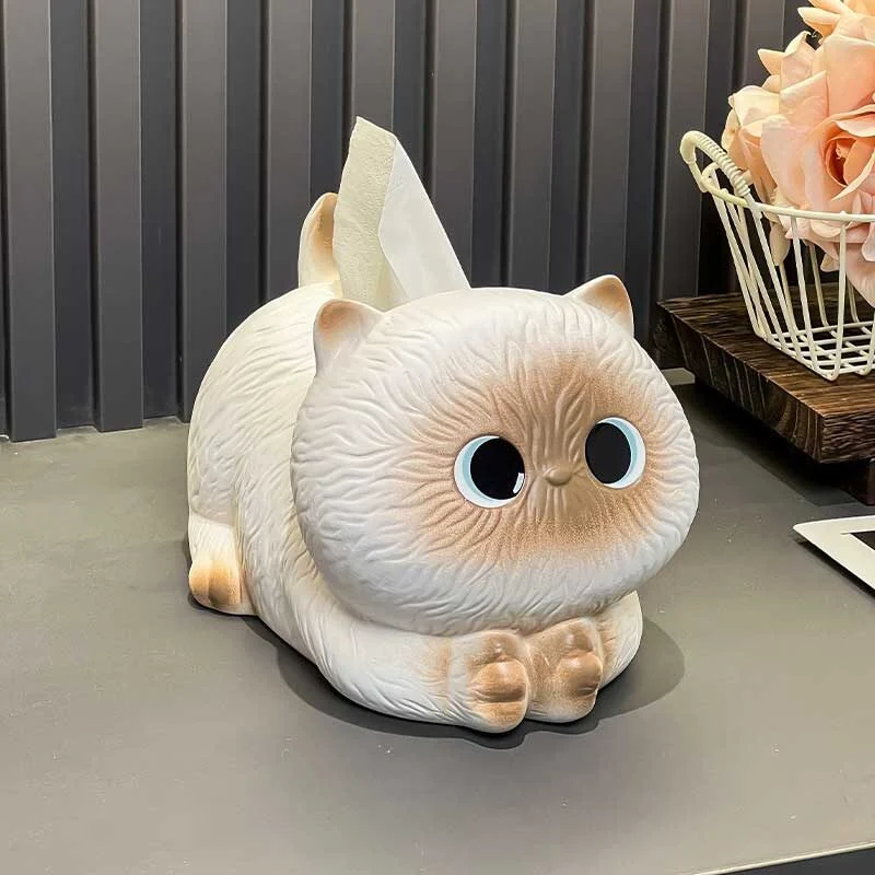 Kitty Shaped Ceramic Tissue Box (2)