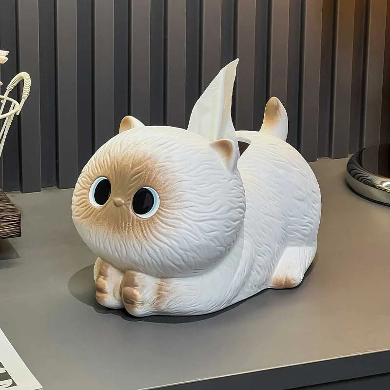 Kitty Shaped Ceramic Tissue Box (4)