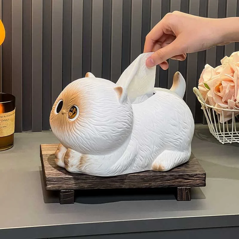 Kitty Shaped Ceramic Tissue Box (5)
