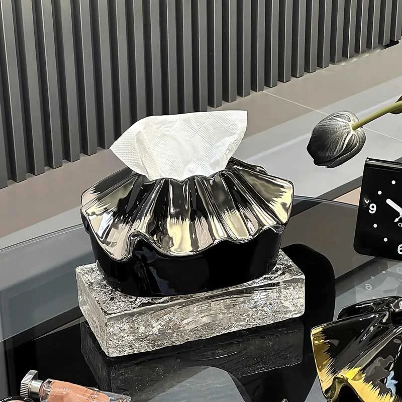 Lace Handbag Shaped Ceramic Tissue Box (3)