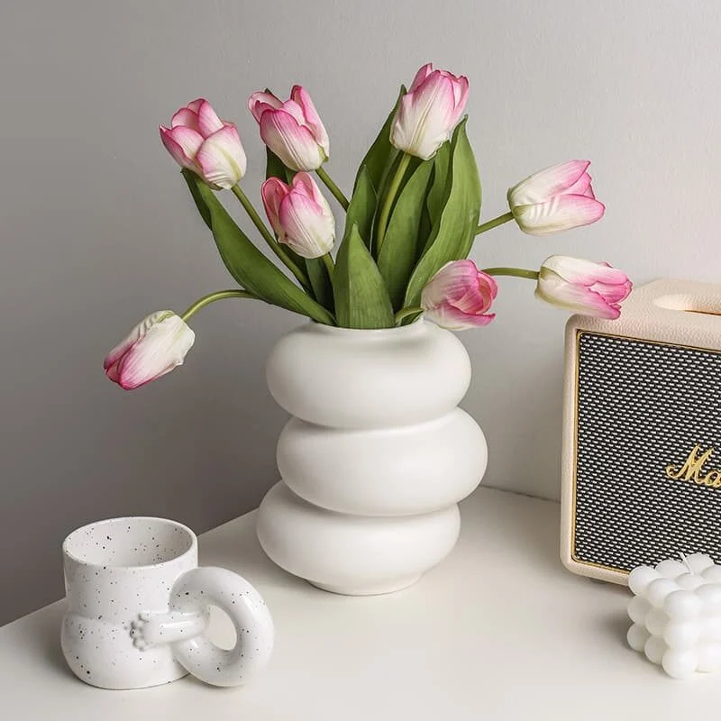 Layered Donut Ceramic Vase (3)