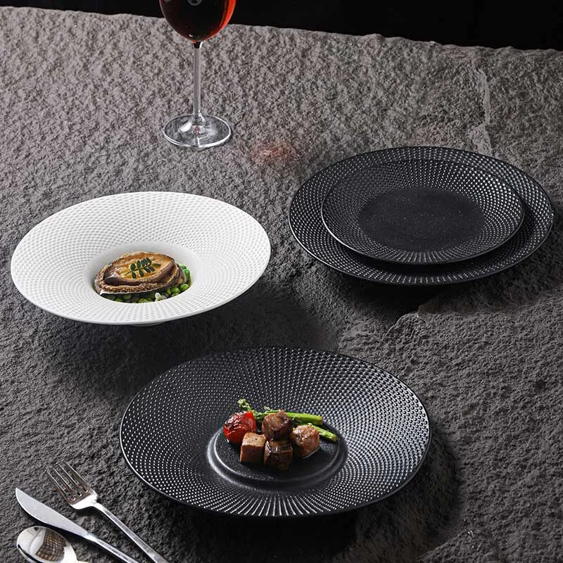 Layered Stone Texture Ceramic Plate 2 (4)