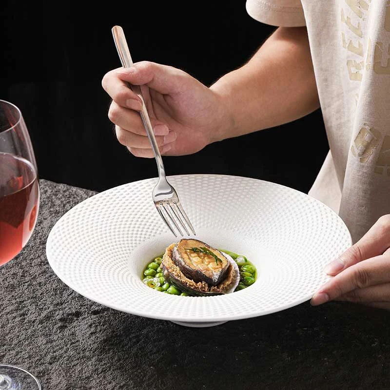 Layered Stone Texture Ceramic Plate 2 (5)