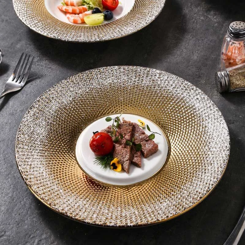 Luxury Ceramic Steak & Fruit Plate – Modern Western Style Tableware (4)