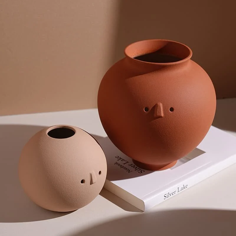 Mimi Wabi Sabi Cute Eye Pattern Ceramic Vase (2)