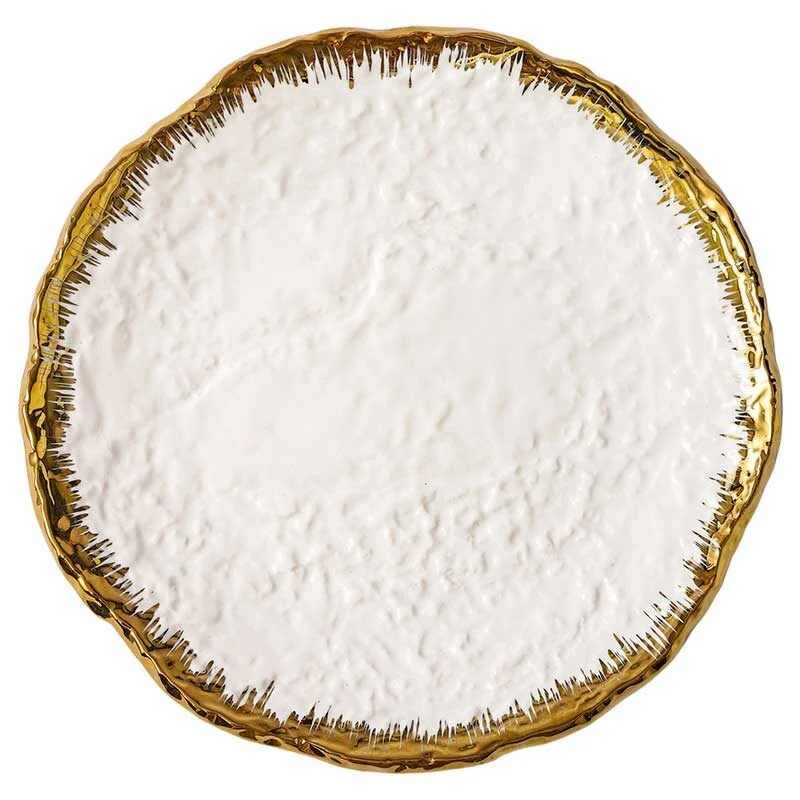 Minimalist Embossed Ceramic Dinner Plate (5)