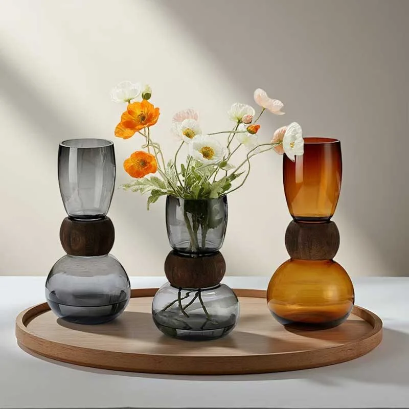 Modern Luxe Glass Flower Vase (2)