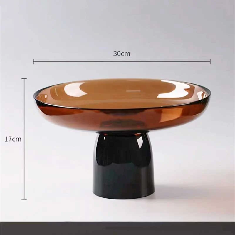 Nordic Aura Color Contrast Pedestal Glass Stand (2)